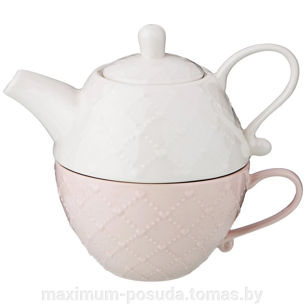 Набор чайный Эгоист чашка и чайник 350/250 МЛ  Lefard от компании MAXIMUM-POSUDA - фото 1