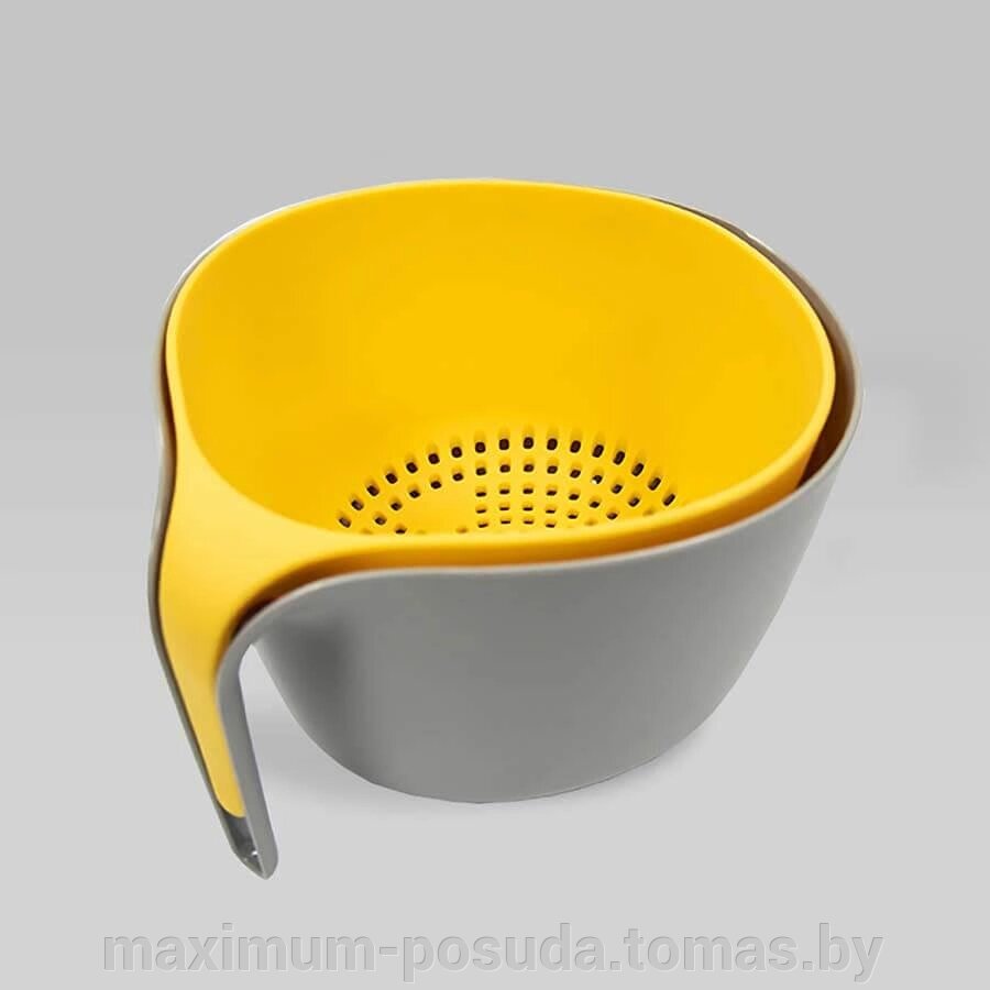 Набор дуршлаг и чаша для смешивания 2 в 1 MR-1685 от компании MAXIMUM-POSUDA - фото 1