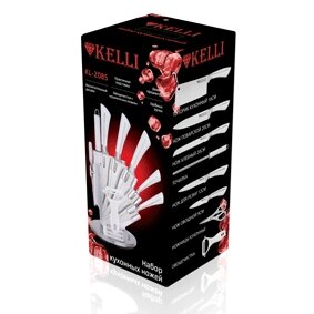 Набор кухонных ножей на подставке KELLI KL 2085