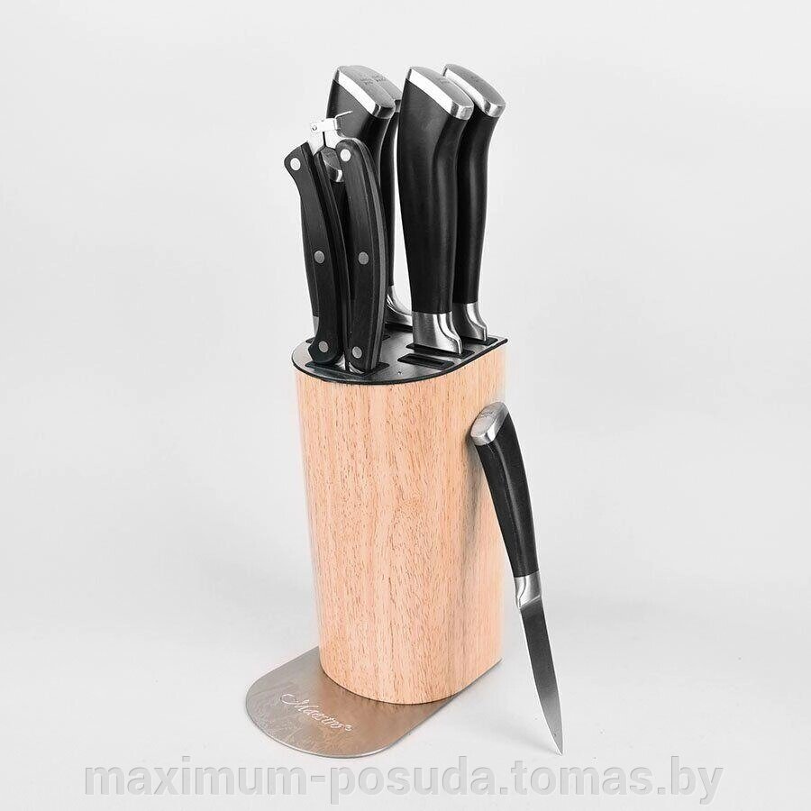 Набор ножей  из нержавеющей стали в подставке Maestro MR 1422 (8 предметов) от компании MAXIMUM-POSUDA - фото 1