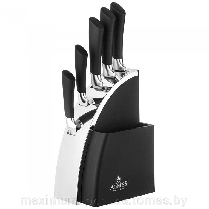 Набор ножей на подставке AGNESS (911-744) от компании MAXIMUM-POSUDA - фото 1