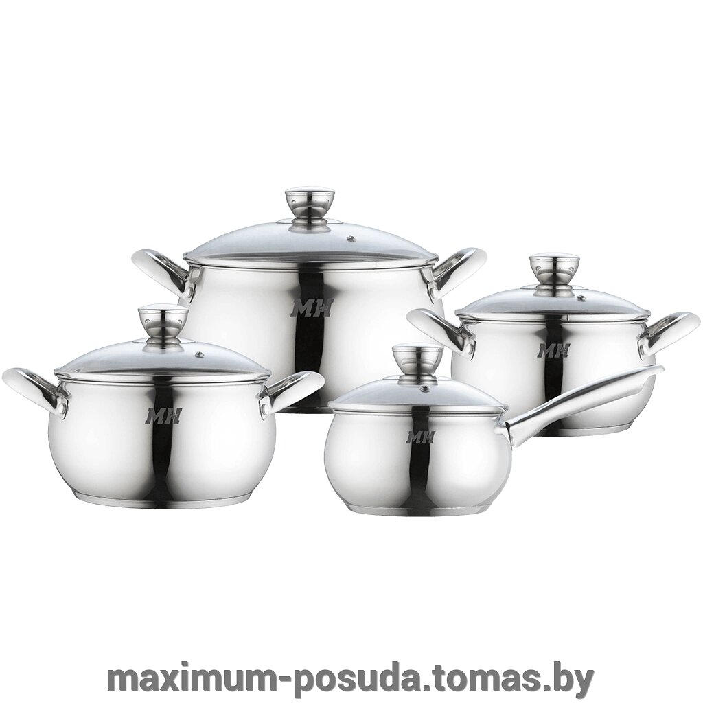 Набор  посуды для готовки  нержавеющая сталь Munchenhaus MH-15791 от компании MAXIMUM-POSUDA - фото 1