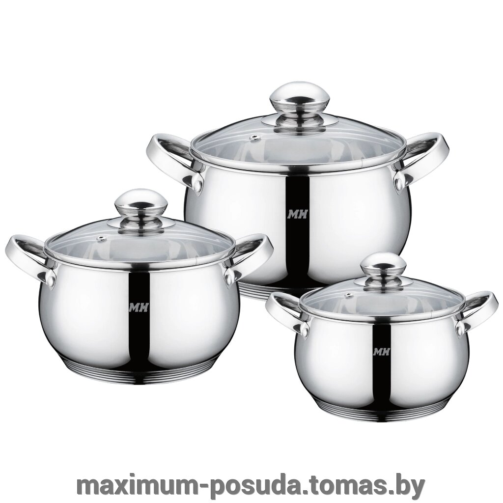 Набор посуды из 6 предметов нержавеющая сталь  MUNCHENHAUS MH-15832 от компании MAXIMUM-POSUDA - фото 1