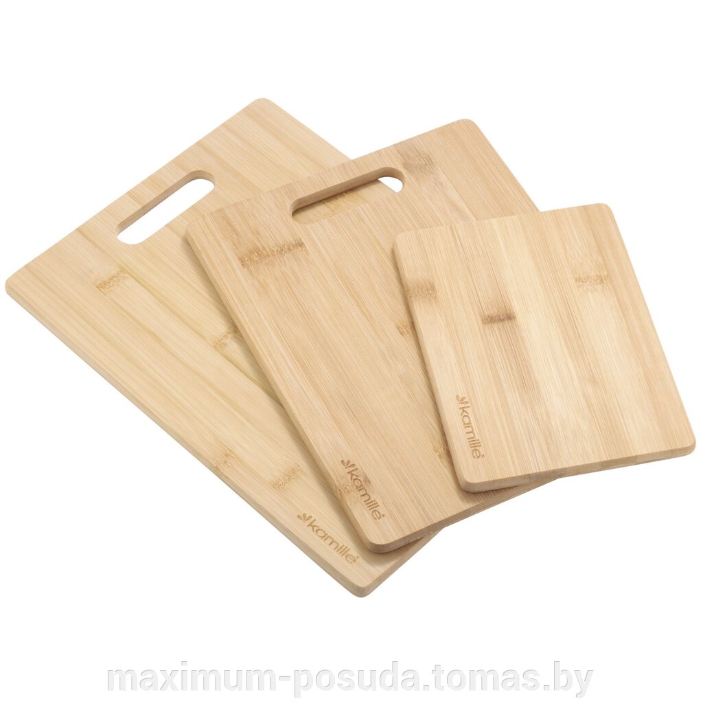 Набор разделочных досок из бамбука Kamille 3 шт KM-10078 от компании MAXIMUM-POSUDA - фото 1