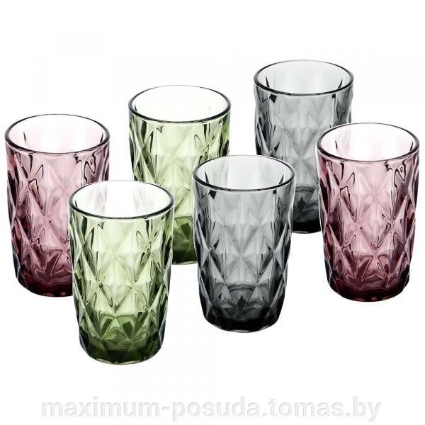 Набор стаканов цветное стекло BACKMAN BM-0406 390 мл от компании MAXIMUM-POSUDA - фото 1