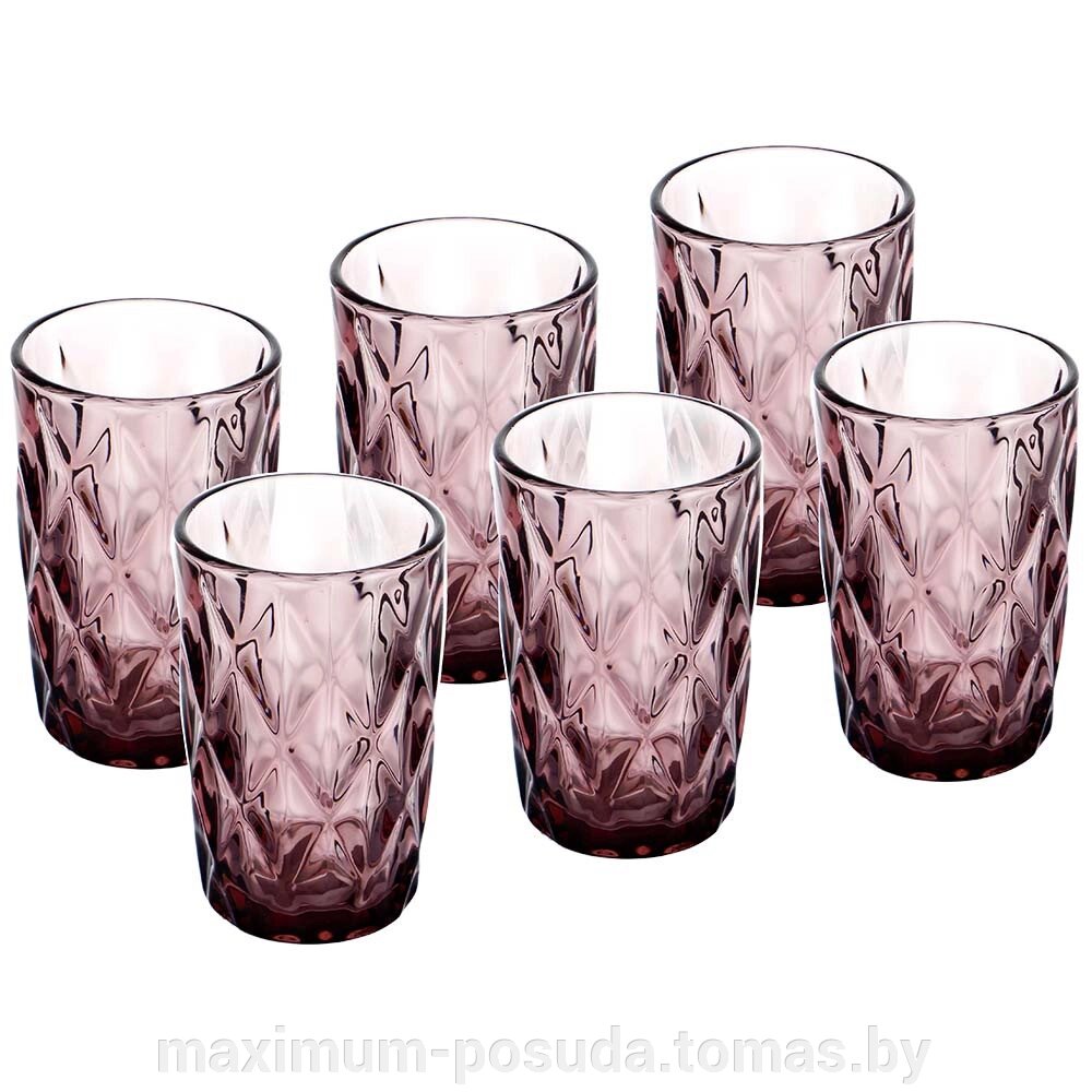 Набор стаканов  цветное стекло BACKMAN BM-0407 390 мл от компании MAXIMUM-POSUDA - фото 1