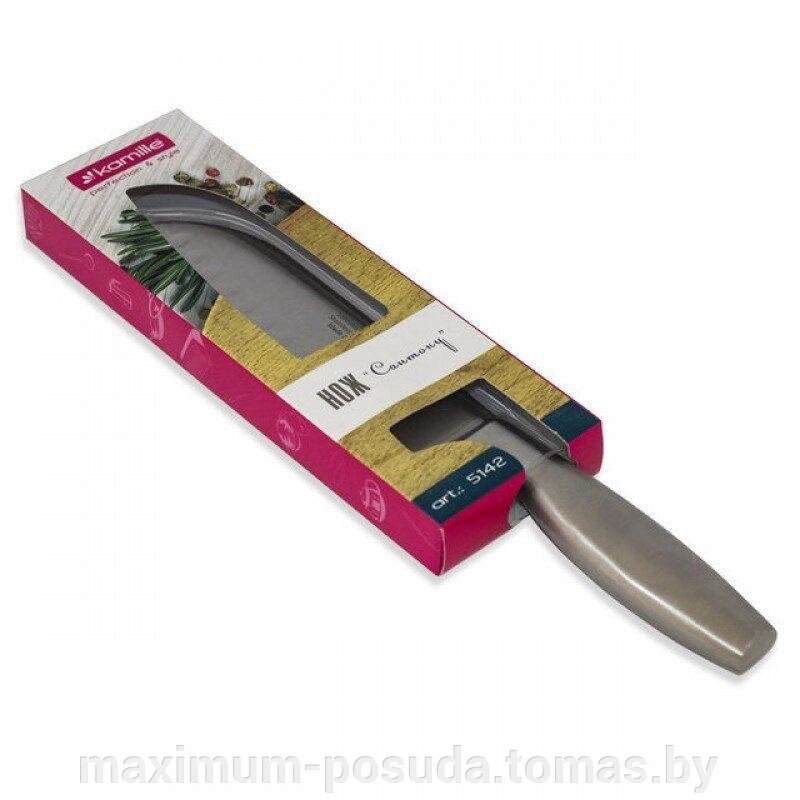 Нож кухонный из нержавеющей стали «Сантоку» Kamille KM5142 от компании MAXIMUM-POSUDA - фото 1
