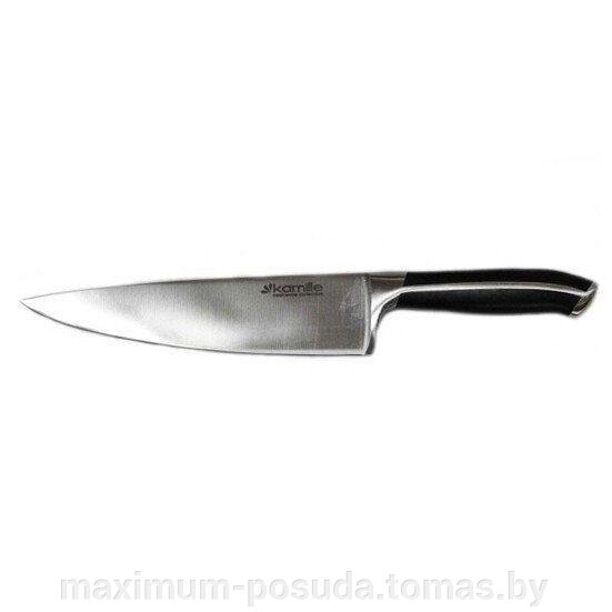 Нож шеф-повар нержавеющая сталь  20 см  Kamille KM 5120 от компании MAXIMUM-POSUDA - фото 1