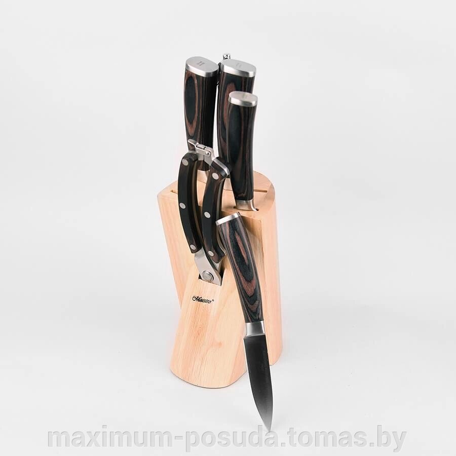 Ножи набор из нержавеющей стали Maestro  MR-1424 от компании MAXIMUM-POSUDA - фото 1