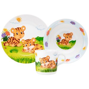 Набор детской посуды LEFARD 3 пр Тигрята
