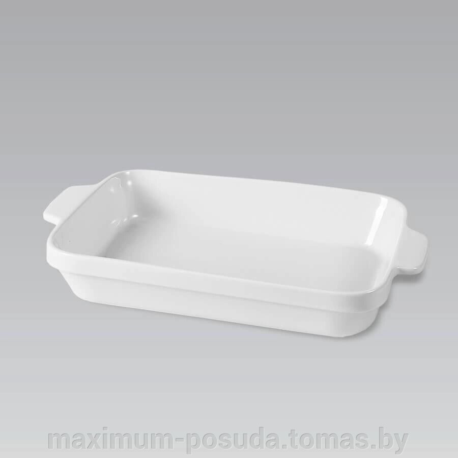 Противень керамический белого цвета  Maestro  MR-11442-43    35,5 см от компании MAXIMUM-POSUDA - фото 1