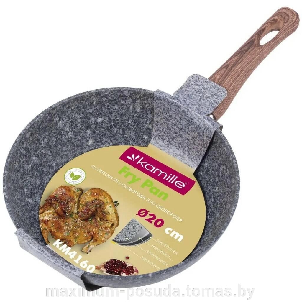 Сковорода с антипригарным покрытием Kamille KM-4160 - 20 см от компании MAXIMUM-POSUDA - фото 1