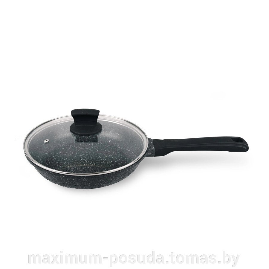Сковорода с крышкой с антипригарным покрытием Maestro MR-1225 20 см от компании MAXIMUM-POSUDA - фото 1