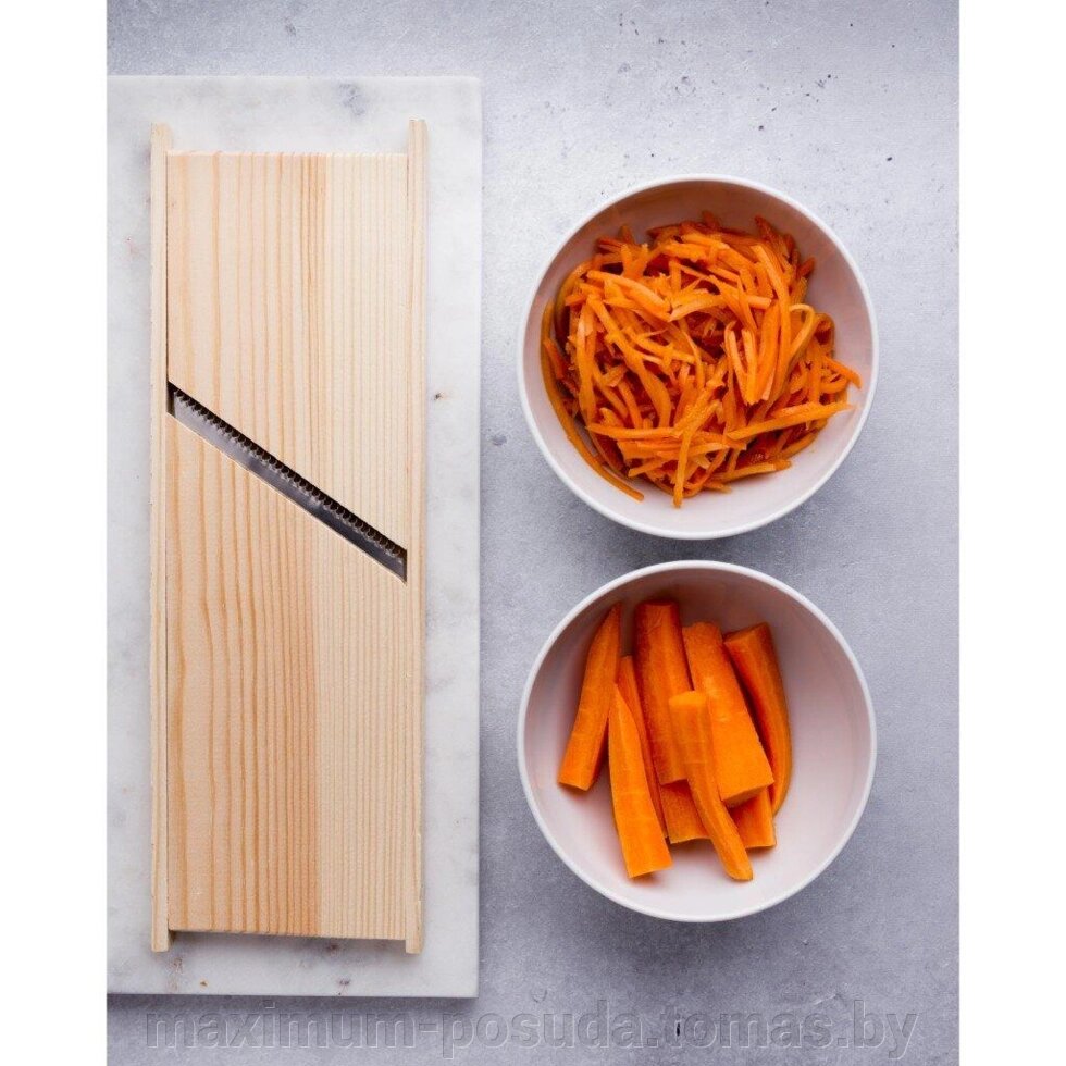 Терка деревянная  для корейской моркови  1021 широкая от компании MAXIMUM-POSUDA - фото 1