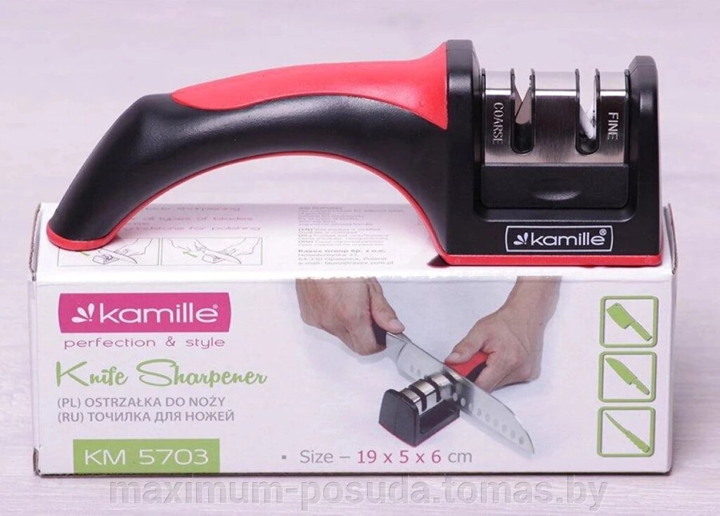 Точилка для ножей Kamille настольная KM 5703 от компании MAXIMUM-POSUDA - фото 1
