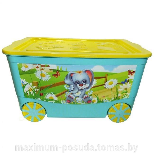 Ящик для хранения игрушек KidsBox на колёсах от компании MAXIMUM-POSUDA - фото 1