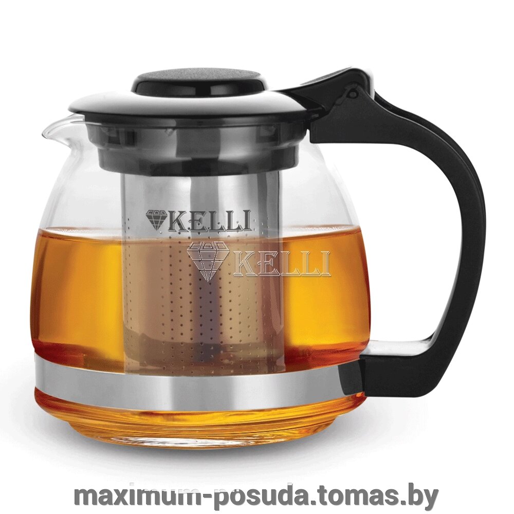 Заварочный чайник 1.3л KELLI  KL 3087 от компании MAXIMUM-POSUDA - фото 1