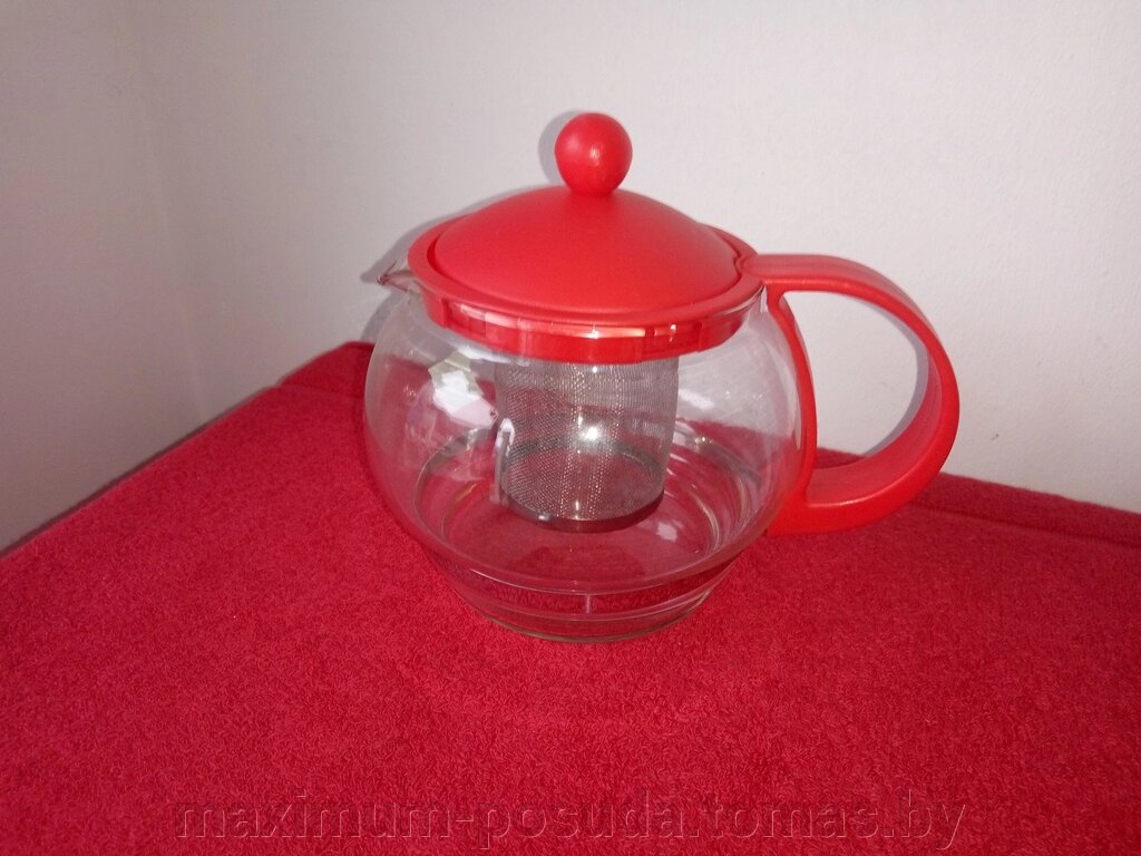 Заварочный чайник из термостойкого стекла KL 3083 от компании MAXIMUM-POSUDA - фото 1