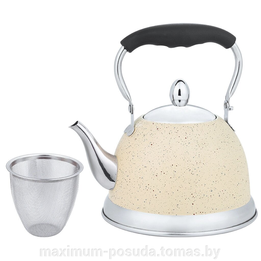 Заварочный чайник Munchenhaus  1.5л Бежевый MH-15656 от компании MAXIMUM-POSUDA - фото 1