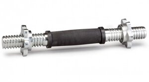Гриф для гантелей Atlas Sport 25х350мм 1,35 кг (полнотелый) с резиновой ручкой