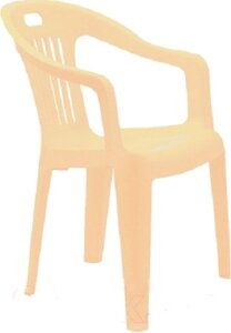 Пластиковый стул-кресло Комфорт-1 бежевый