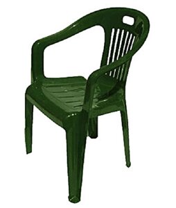 Пластиковый стул-кресло Комфорт-1 болотный