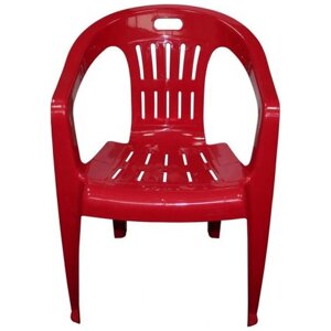 Пластиковый стул-кресло Комфорт-1 вишневый
