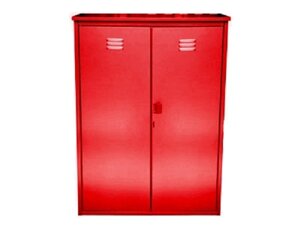 Шкаф оцинк. разборный красного цвета на 2 баллона (2х50л)