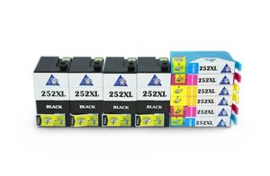 Комплект совместимых картриджей T252XL (2xC/M/Y+4xBk) для Epson Workforce WF-3620