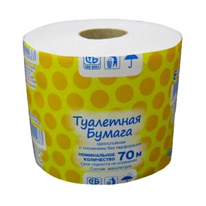 Бумага туалетная 70 м (в рулончиках) (40)