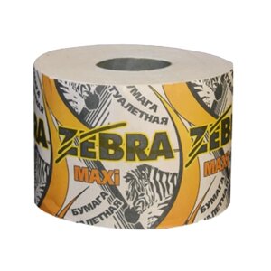 Бумага туалетная "Zebra Макси", на втулке 200 гр ( 24)