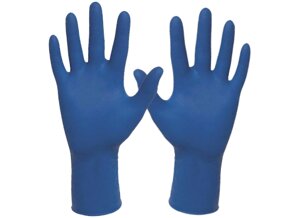 Перчатки латексные прочные High Risk, синие, 50 шт/уп, А. Д. М. (10)