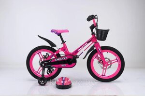 Детский облегченный велосипед Delta Prestige L 18 + шлем (розовый)