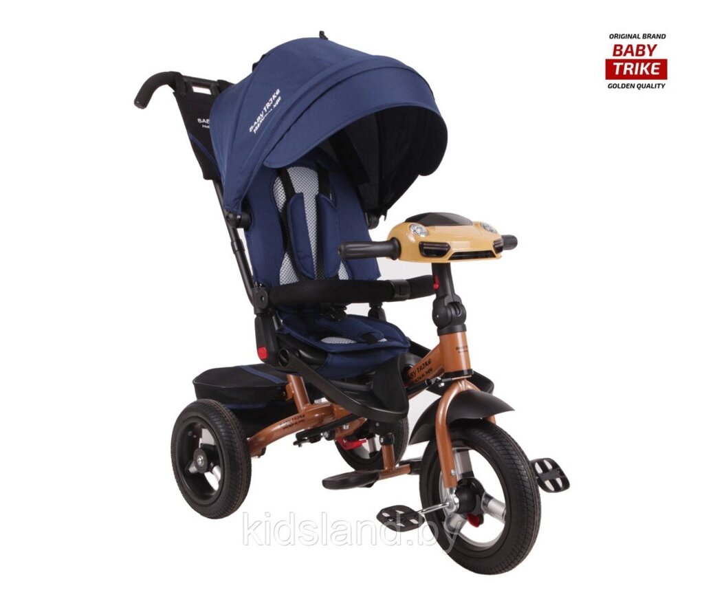 Детский трехколесный велосипед Baby Trike Premium Original (синий) - особенности