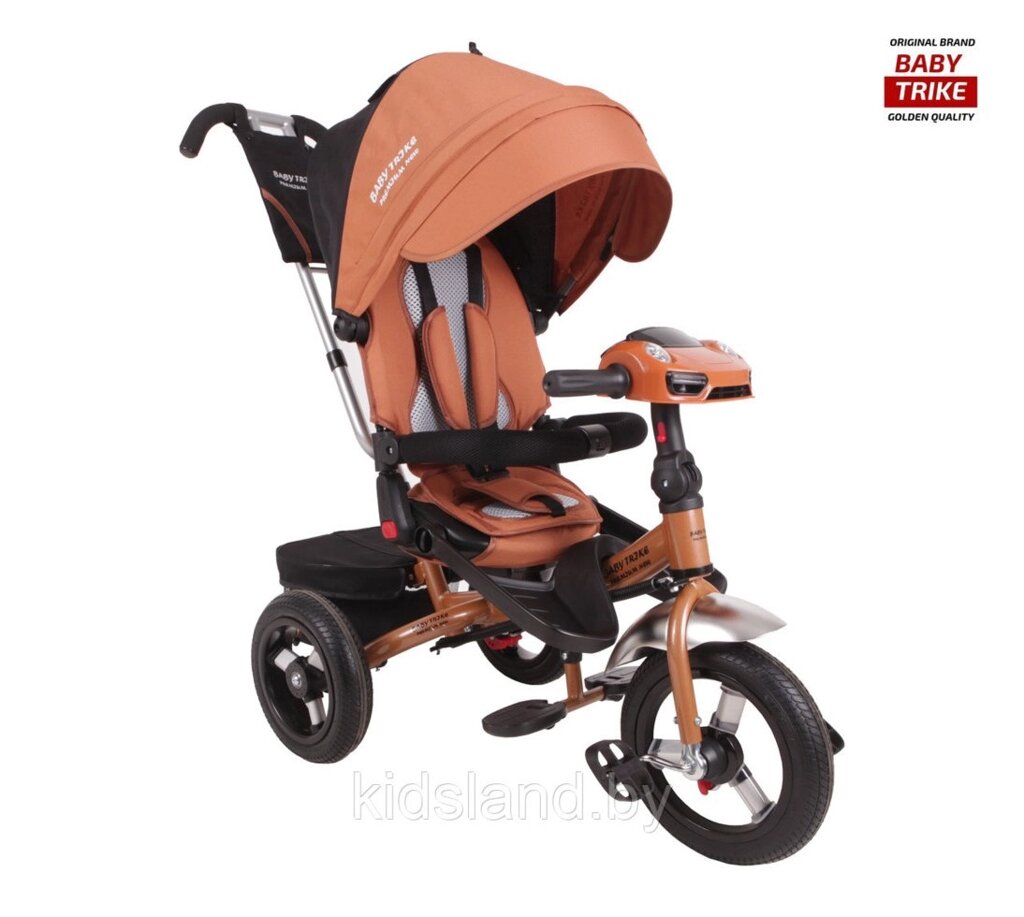 Детский трехколесный велосипед Baby Trike Premium Original (бронза) - Беларусь