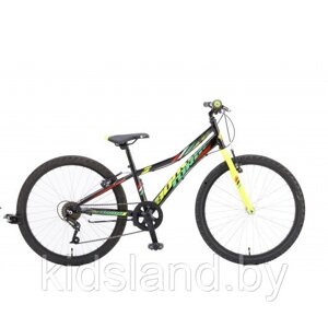Велосипед Booster Turbo 240 24" (черно-зеленый)