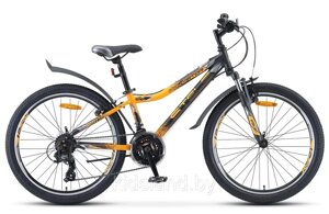 Велосипед Stels Navigator 410 V 24 (черный/желтый)