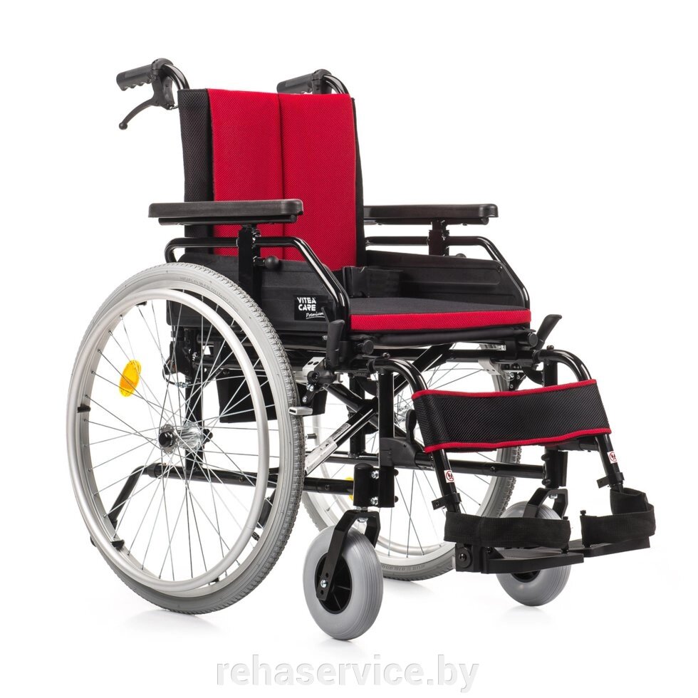 Инвалидная коляска Cameleon Red, Vitea Care (Сидение 41 см., Красный) от компании Магазин товаров для здоровья - Rehaservice - фото 1