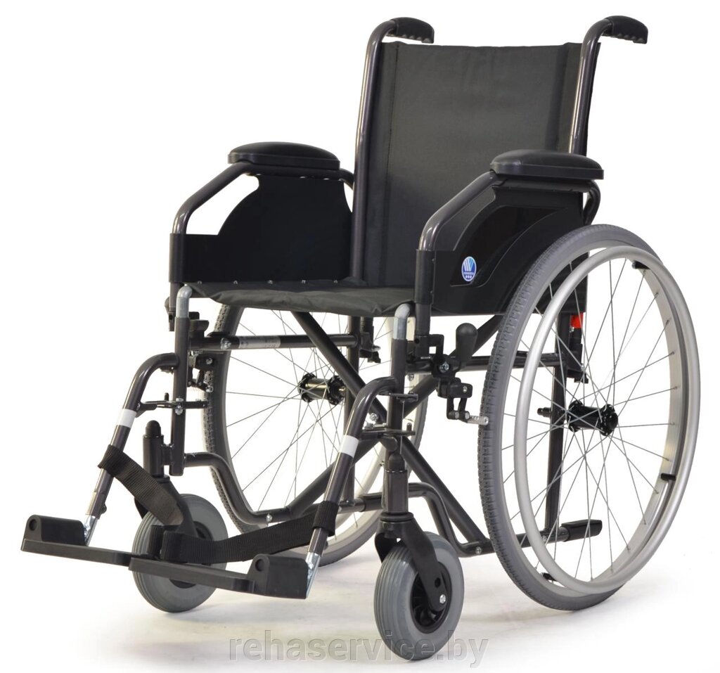 Инвалидная коляска для взрослых 101 Vermeiren (Сидение 46 см., литые колеса) от компании Магазин товаров для здоровья - Rehaservice - фото 1