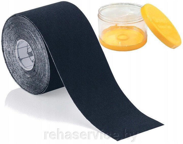 Кинезио тейп Qmed Kinesio Tape 5 см. х5 м., черный от компании Магазин товаров для здоровья - Rehaservice - фото 1