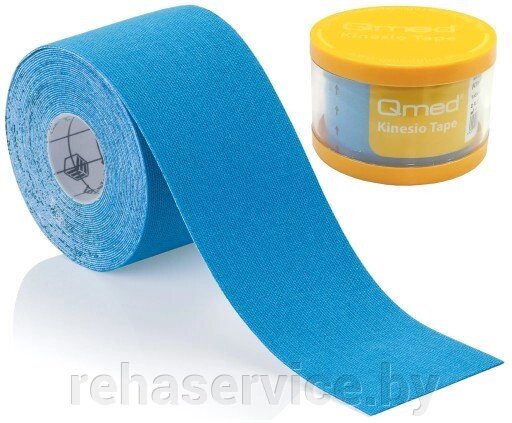Кинезио тейп Qmed Kinesio Tape 5 см. х5 м., синий от компании Магазин товаров для здоровья - Rehaservice - фото 1