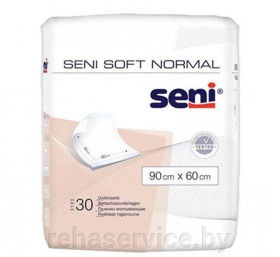 Пеленки гигиенические Seni Soft Normal 90*60 см (впитывающие), 30 шт от компании Магазин товаров для здоровья - Rehaservice - фото 1