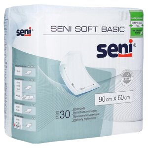 Пеленки гигиенические впитывающие Seni Soft Basic 90х60 см., 30 шт.