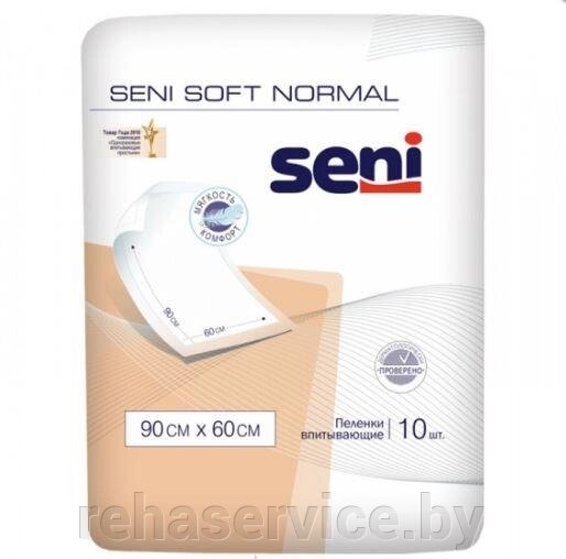 Пеленки гигиенические впитывающие Seni Soft Normal 90х60 см. (10 шт.) от компании Магазин товаров для здоровья - Rehaservice - фото 1