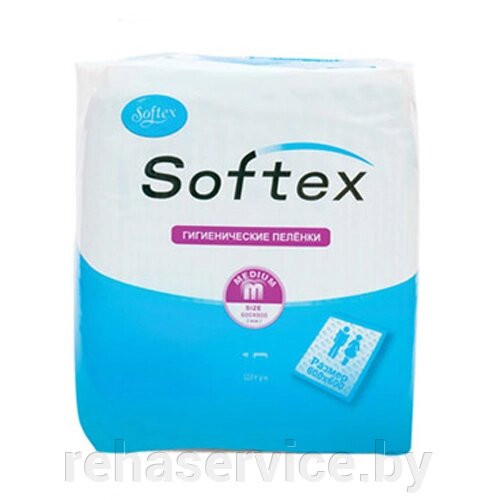 Пеленки Softex №10 St-6610 гигиенические впитывающие 60х60 см, 10 шт. от компании Магазин товаров для здоровья - Rehaservice - фото 1