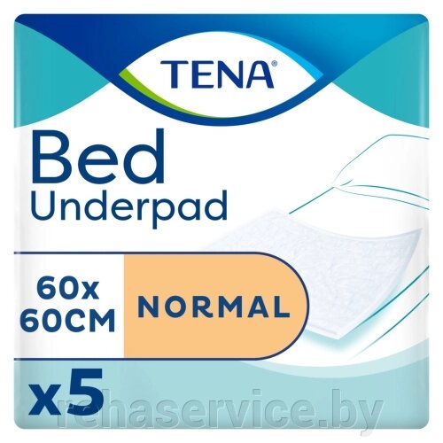 Пеленки Tena Bed Normal впитывающие 60х60 см, 5 шт от компании Магазин товаров для здоровья - Rehaservice - фото 1