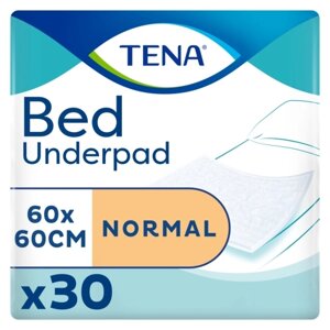 Пеленки Tena Bed Underpad Normal впитывающие 60х60 см, 30 шт