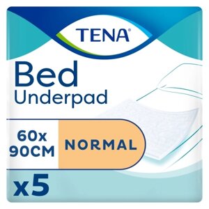 Пеленки Tena Bed Normal впитывающие 60х90 см, 5 шт