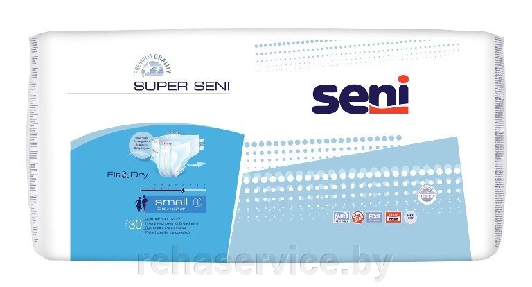 Подгузники дышащие для взрослых SUPER SENI AIR SMALL 30 шт. от компании Магазин товаров для здоровья - Rehaservice - фото 1