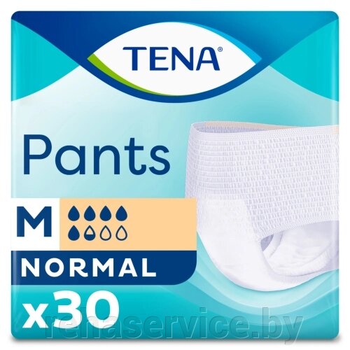 Подгузники-трусы для взрослых Tena Pants Normal Medium впитывающие 80-110 см (M), 30 шт от компании Магазин товаров для здоровья - Rehaservice - фото 1